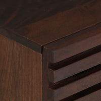 Comodino 40x34x46 cm in Legno Massello di Mango