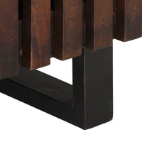 Mobile Porta TV Marrone e Nero 105x34x46 cm in Legno di Mango 377438