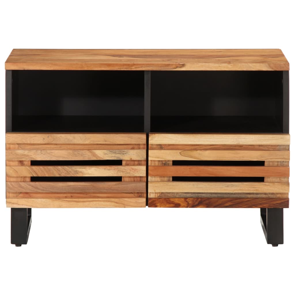 Mobile Porta TV-Mobile per TV-Credenza TV 70x34x46 cm in Legno Massello di Acacia 262797