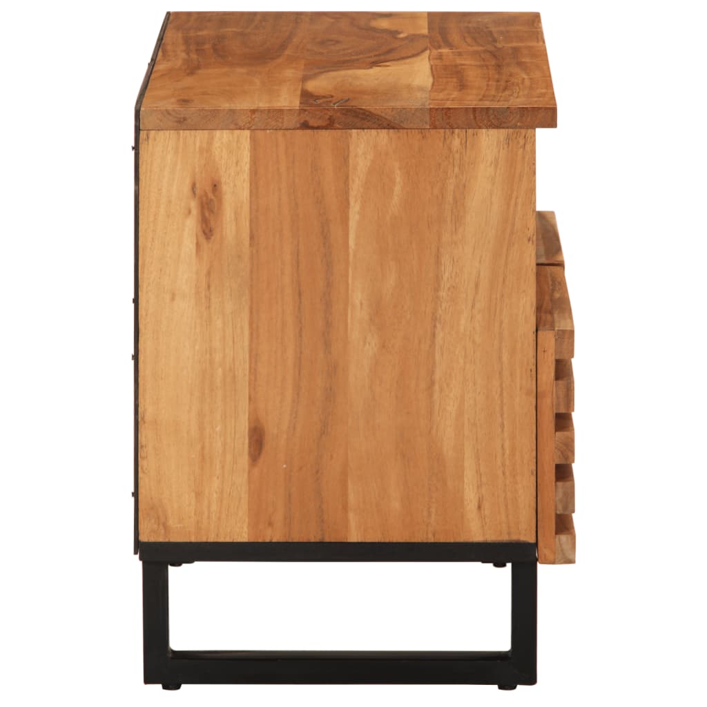 Mobile Porta TV-Mobile per TV-Credenza TV 70x34x46 cm in Legno Massello di Acacia 262797