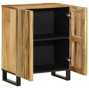 Credenza 60x34x75 cm in Legno Massello di Mango Grezzo 377446