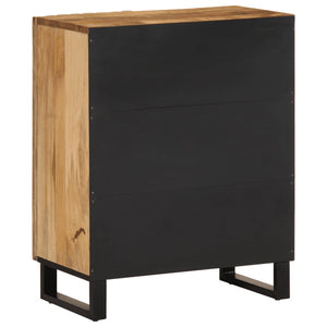 vidaXL Credenza 60x34x75 cm in Legno Massello di Mango Grezzo