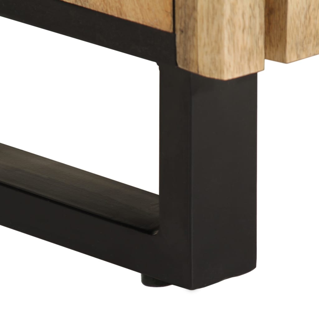 Credenza 60x34x75 cm in Legno Massello di Mango Grezzo 377446