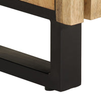 Credenza-Buffet-Armadio da cucina 60x34x75 cm in Legno Massello di Mango Grezzo 766651