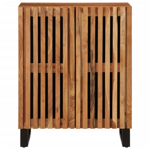Credenza-Buffet-Armadio da cucina 60x34x75 cm in Legno Massello di Acacia 675349