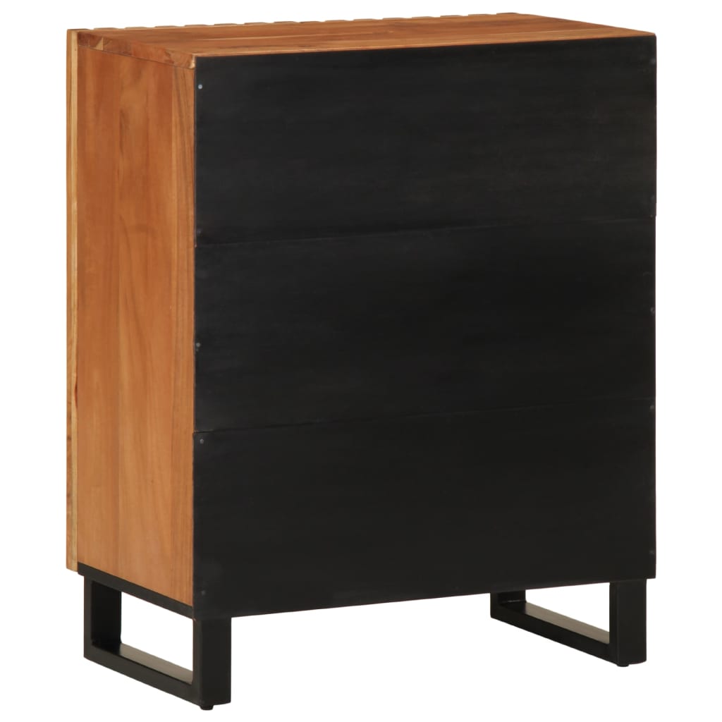 vidaXL Credenza 60x34x75 cm in Legno Massello di Acacia