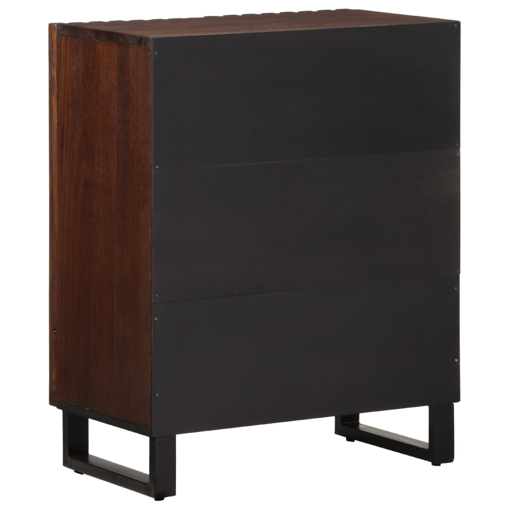Credenza Marrone 60x34x75 cm in Legno Massello di Mango 377448