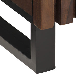 Credenza-Buffet-Armadio da cucina Marrone 60x34x75 cm in Legno Massello di Mango 719156