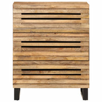 Credenza-Buffet-Armadio da cucina 60x34x75 cm in Legno Massello di Mango Grezzo 463799