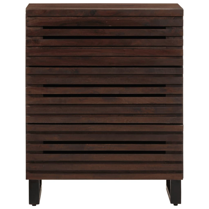 vidaXL Credenza Marrone 60x34x75 cm in Legno Massello di Mango