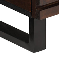 vidaXL Credenza Marrone 60x34x75 cm in Legno Massello di Mango