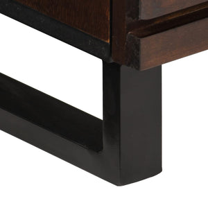 vidaXL Credenza Marrone 60x34x75 cm in Legno Massello di Mango