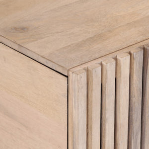 Tavolino da Salotto Bianco 80x51x40 cm Legno Massello di Mango