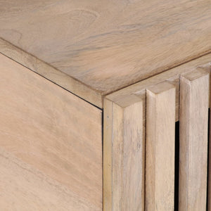 Tavolino da Salotto Bianco 80x51x40 cm Legno Massello di Mango 377464