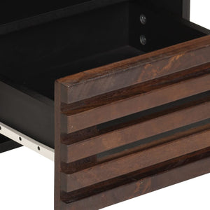 Comodini 2pz 40x34x46 cm in Legno Massello di Mango 377471