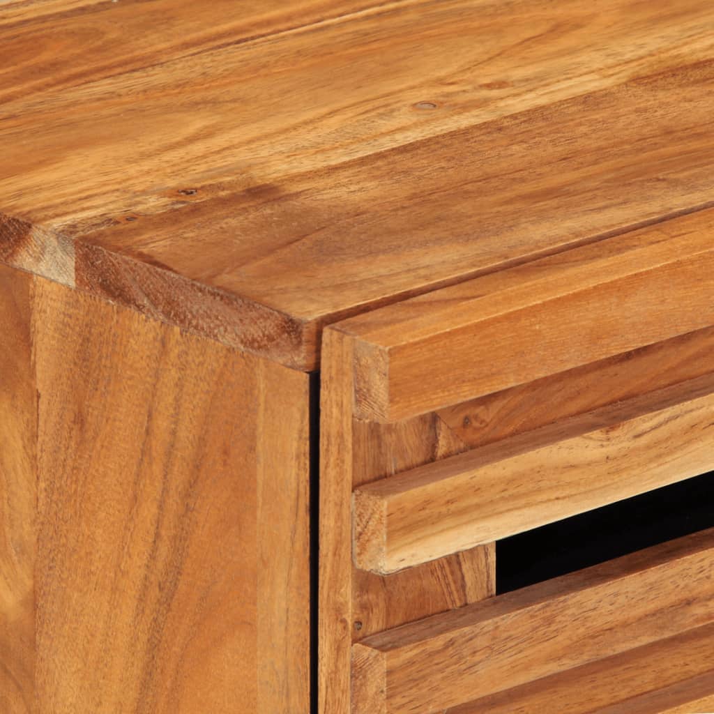 vidaXL Comodino 50x34x62 cm in Legno Massello di Acacia