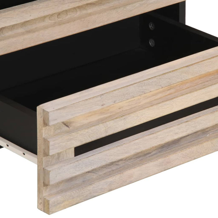 Comodino 50x34x62 cm in Legno Massello di Mango 377484