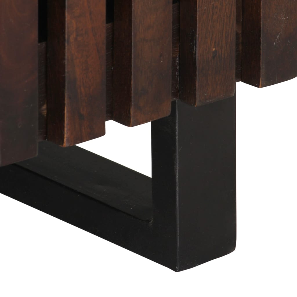 Tavolino da Salotto Marrone 100x55x40 cm in Massello di Mango 377498