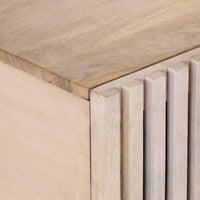Tavolino da Salotto Bianco 100x55x40 cm Legno Massello di Mango 377499
