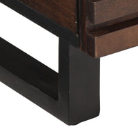 Tavolino da Salotto Marrone 80x55x40 cm Legno Massello di Mango