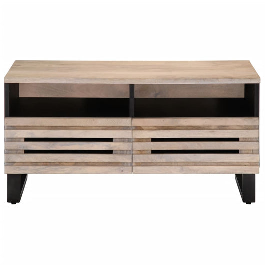 Tavolino da Salotto 80x55x40 cm Legno Massello di Mango 377503
