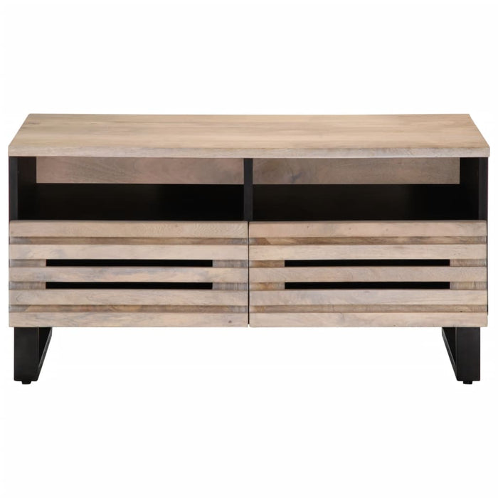 Tavolino da Salotto 80x55x40 cm Legno Massello di Mango 377503