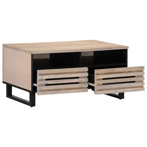Tavolino da Salotto 80x55x40 cm Legno Massello di Mango 377503