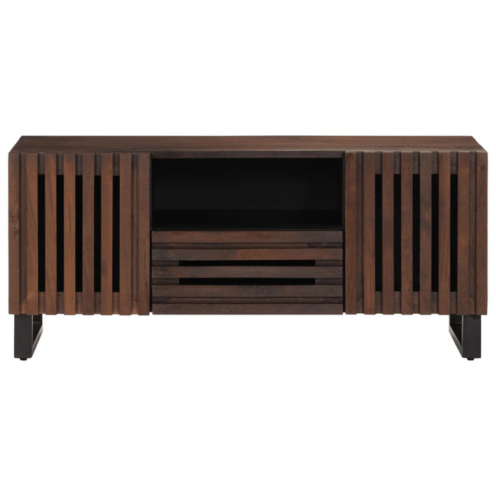 Mobile Porta TV-Mobile per TV-Credenza TV Marrone 100x34x46 cm in Legno di Mango 428074
