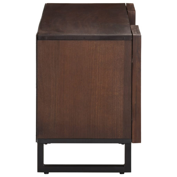 Mobile Porta TV-Mobile per TV-Credenza TV Marrone 100x34x46 cm in Legno di Mango 428074