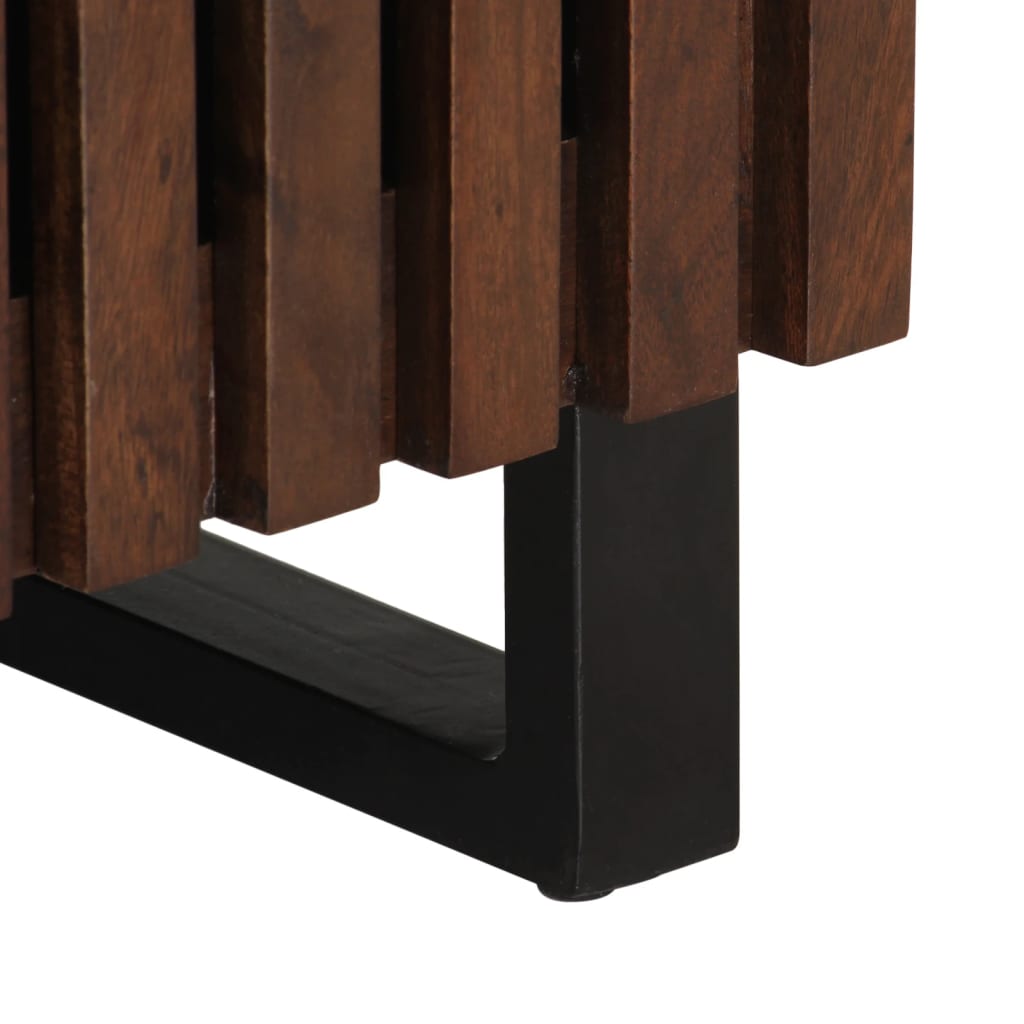 vidaXL Mobile Porta TV Marrone 100x34x46 cm in Legno di Mango