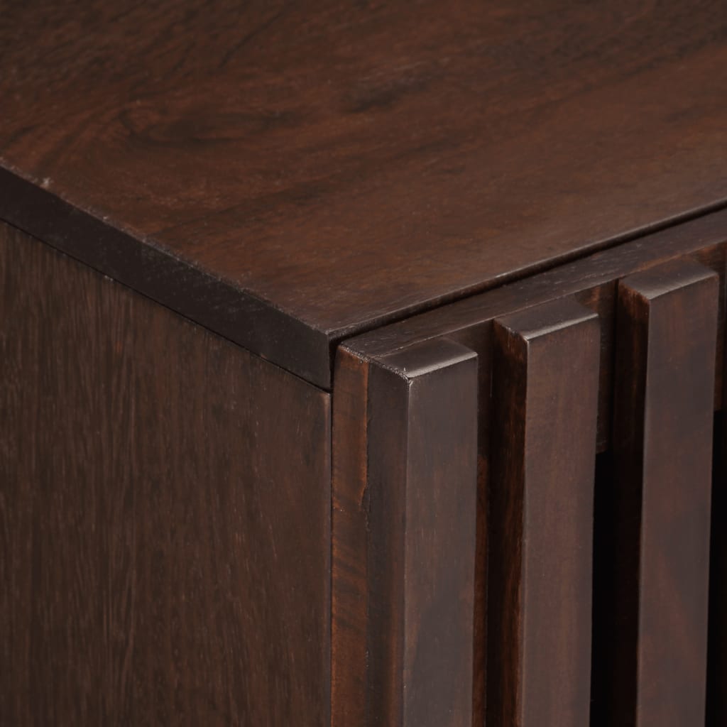 Mobile Porta TV Marrone 80x34x46 cm in Legno Massello di Mango 377511