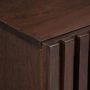 Mobile Porta TV Marrone 80x34x46 cm in Legno Massello di Mango 377511