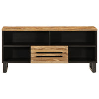 Mobile Porta TV-Mobile per TV-Credenza TV 100x34x46 cm in Massello di Mango Grezzo
