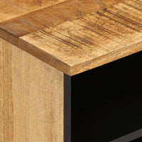 Mobile Porta TV-Mobile per TV-Credenza TV 100x34x46 cm in Massello di Mango Grezzo