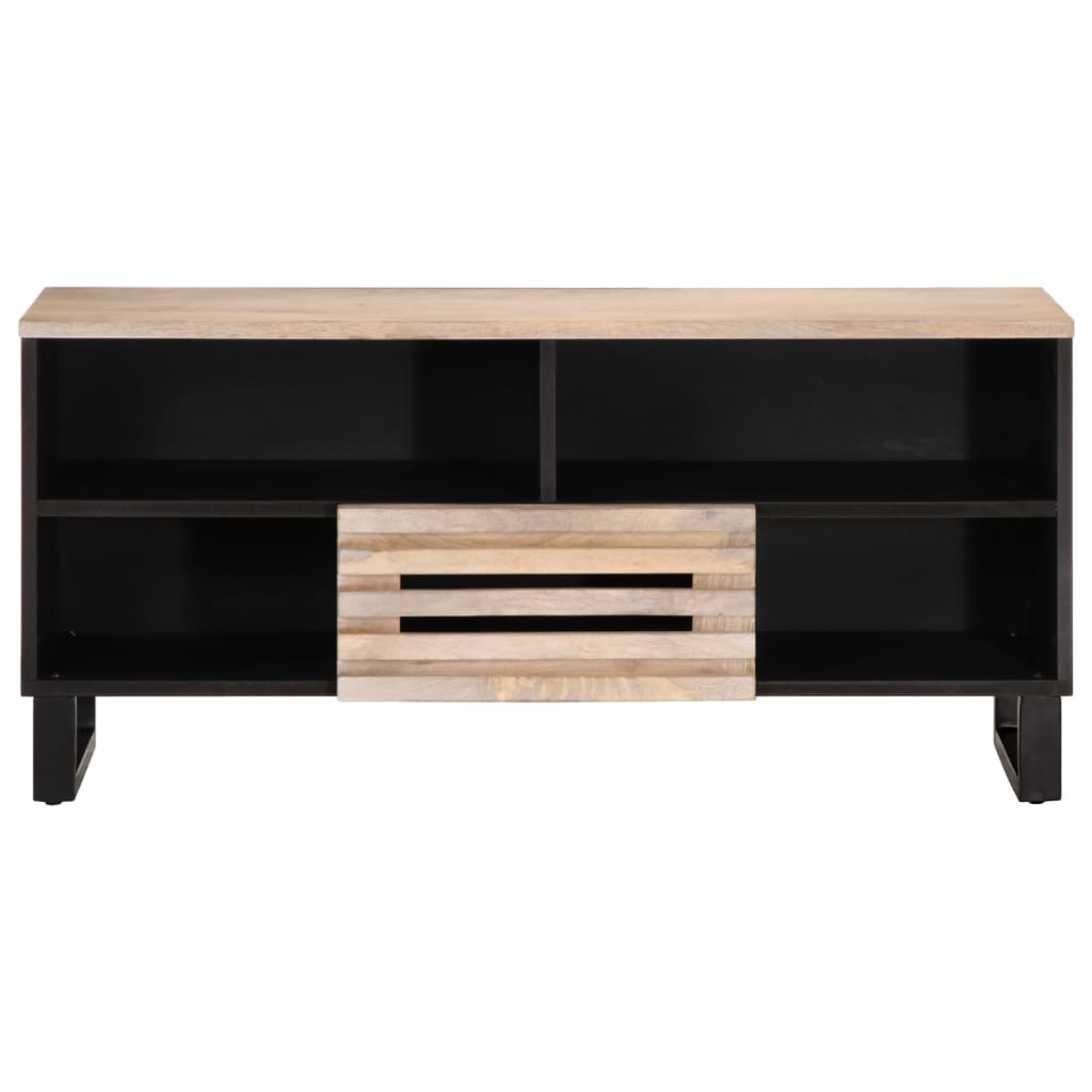Mobile Porta TV-Mobile per TV-Credenza TV 100x34x46 cm in Legno Massello di Mango 958827
