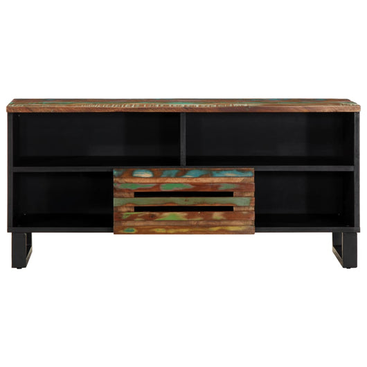 Mobile Porta TV-Mobile per TV-Credenza TV 100x34x46 cm in Legno Massello di Acacia 779852