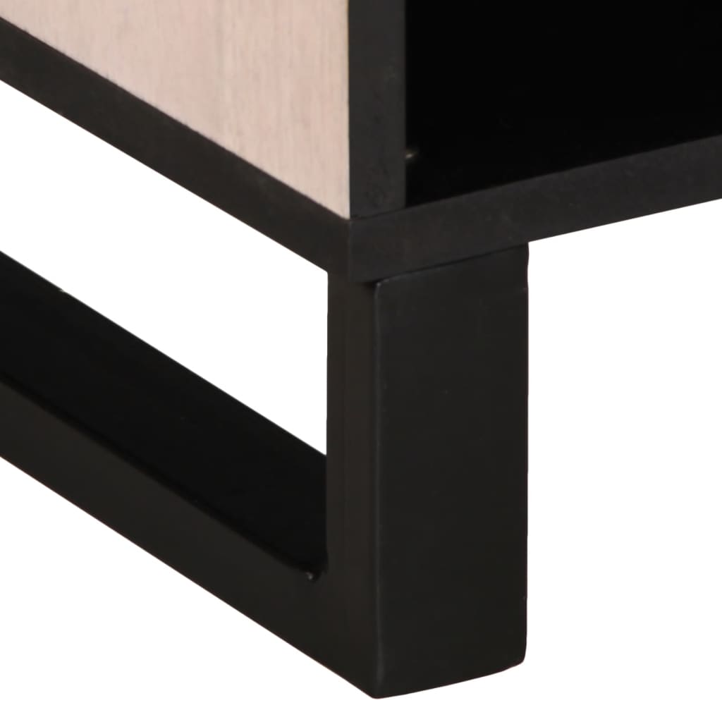 Mobile Porta TV-Mobile per TV-Credenza TV 80x34x46 cm in Legno Massello di Mango