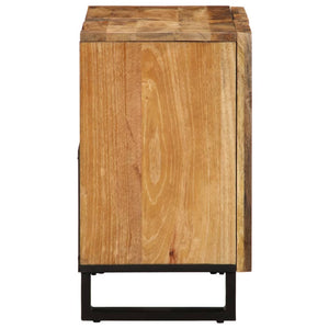 Mobile Lavabo da Bagno 62x34x58cm Legno Massello Mango Grezzo 377529