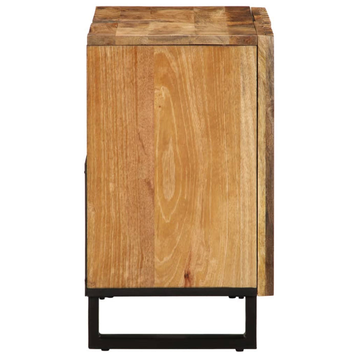 Mobile Lavabo da Bagno 62x34x58cm Legno Massello Mango Grezzo