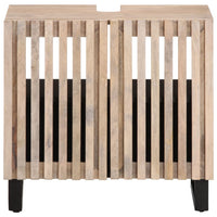 vidaXL Mobile Lavabo da Bagno 62x34x58cm in Legno Massello di Mango