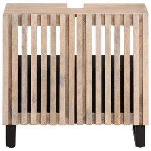 vidaXL Mobile Lavabo da Bagno 62x34x58cm in Legno Massello di Mango