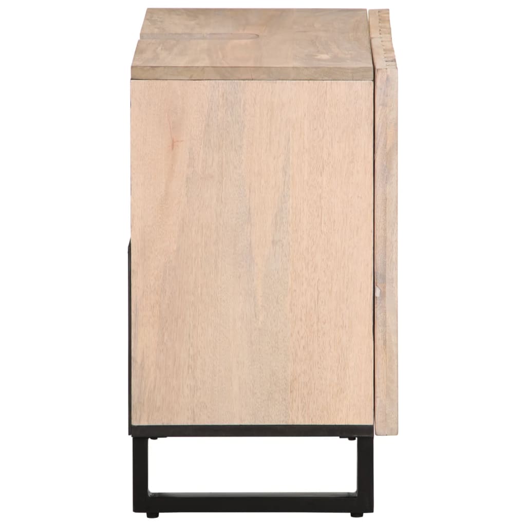 Mobile Lavabo da Bagno 62x34x58cm in Legno Massello di Mango 377532