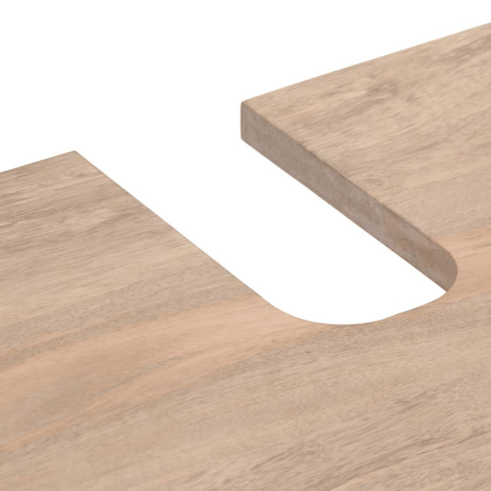 Mobile Lavabo da Bagno-Armadietto da bagno 62x34x58cm in Legno Massello di Mango