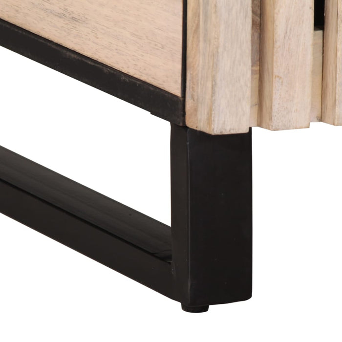 vidaXL Mobile Lavabo da Bagno 62x34x58cm in Legno Massello di Mango