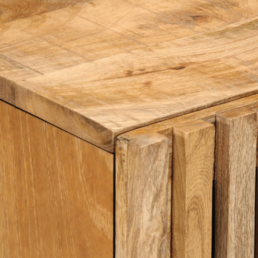 Mobiletto da Bagno 38x34x58 cm Legno Massello Mango Grezzo 377539