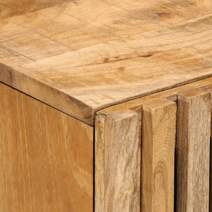 Mobiletto da Bagno 38x34x58 cm Legno Massello Mango Grezzo 377539