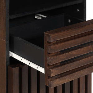 vidaXL Credenza Marrone 38x34x160 cm in Legno Massello di Mango