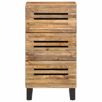 Credenza 40x34x75 cm in Legno Massello di Mango Grezzo 377549
