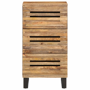 Credenza 40x34x75 cm in Legno Massello di Mango Grezzo 377549
