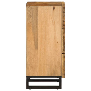 Credenza 40x34x75 cm in Legno Massello di Mango Grezzo 377549